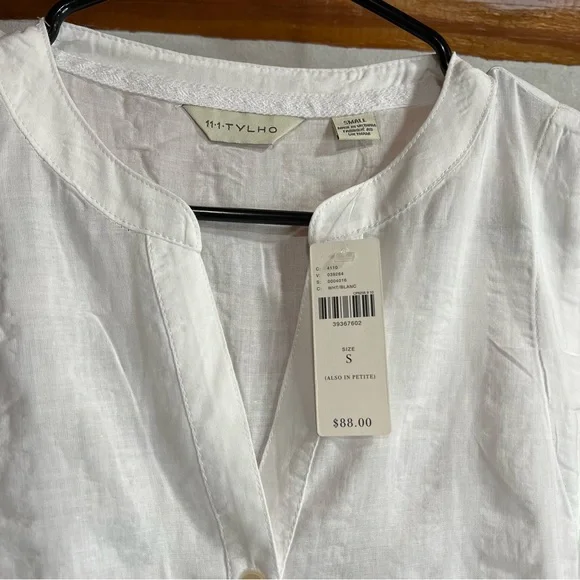 Anthropologie White Sleeveless Layered Blouse‎ Small - Picture 2 of 5